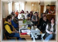 Teilnehmer für das Seminar, zu Gast im Landhaus Blumengarten
